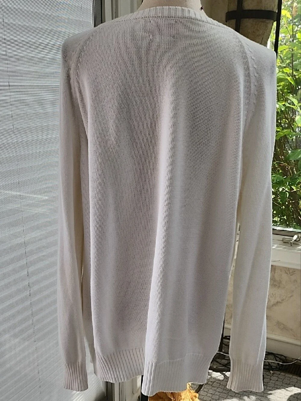 White 'M.V.P.' Graphic Sweater with Pink and Orange Accents